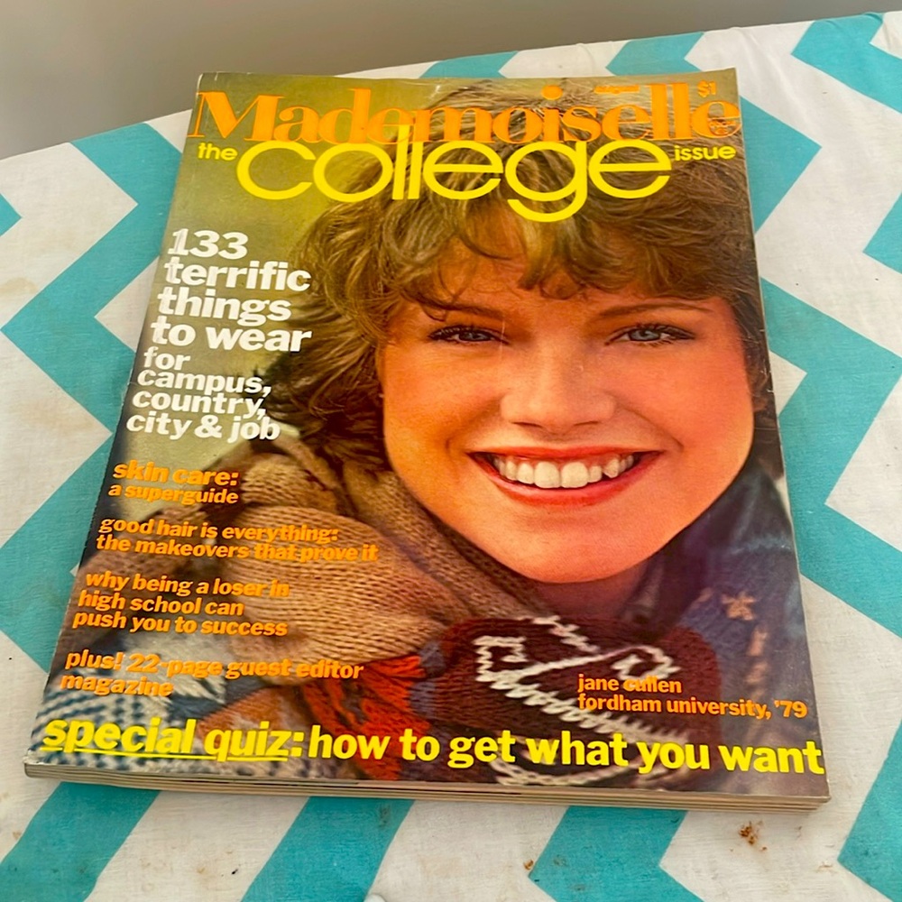 August 1975 college issue of Mademoiselle